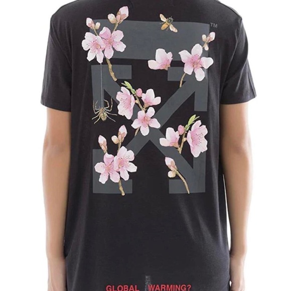 OFF-WHITE cherry blossom authentic T-shirt - Picture 3 of 8